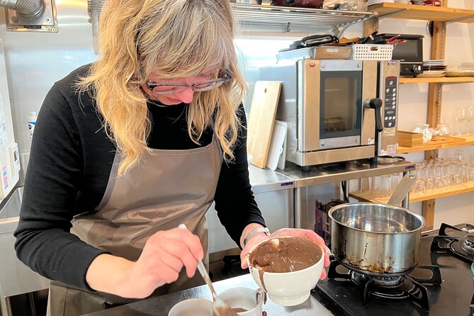 Beauty Vegan Dessert Cooking Class + Sake Kasu Hand Mask Trial! - Sake kasu in the bowl—and on your hands