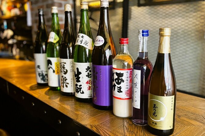 Casual Japanese SAKE tasting and snack experience in Kabukicho - Kabukicho meets a calm tasting room at Shinjuku Ale