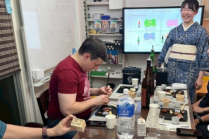 Japanese Sake Tasting and Masu Crafting Experience in Tokyo - Who should book this sake and masu workshop