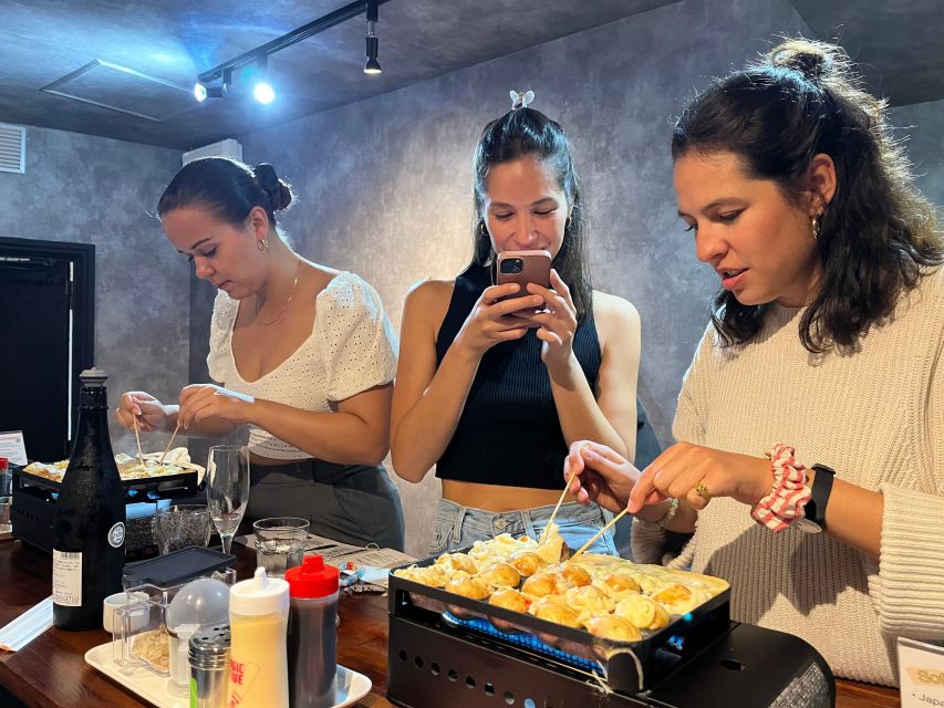 Osaka Sake Tasting with Takoyaki Cooking - Sake 101 with Momo, a former brewer turned sommelier