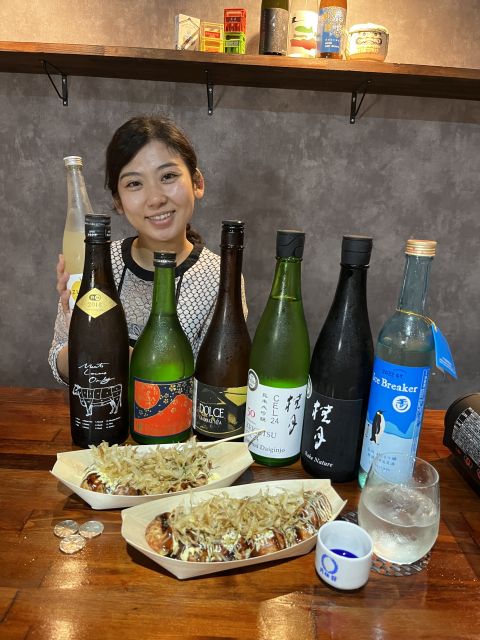 Osaka Sake Tasting with Takoyaki Cooking - Choosing your favorite sake for later Osaka nights