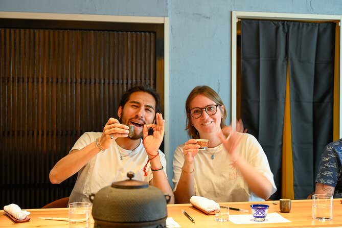 Sake "Omakase" in Osaka : Guided Tasting by a Active Sake brewer - How the tasting flight builds your sake vocabulary (styles, rice, temperatures)