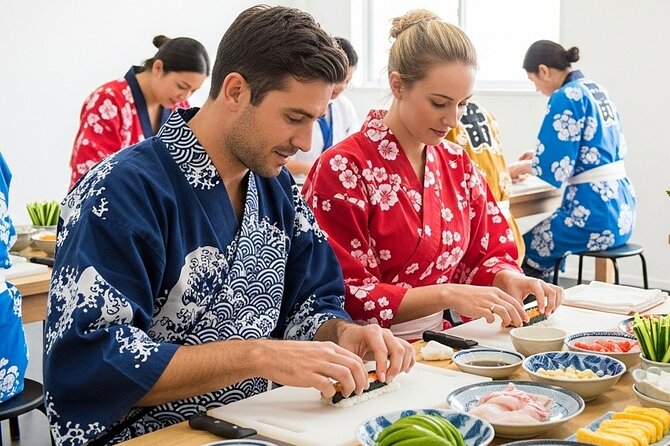 Tokyo Sushi Making Class : Sake Ceremony & Matcha Experience - Timing and what to do before you go
