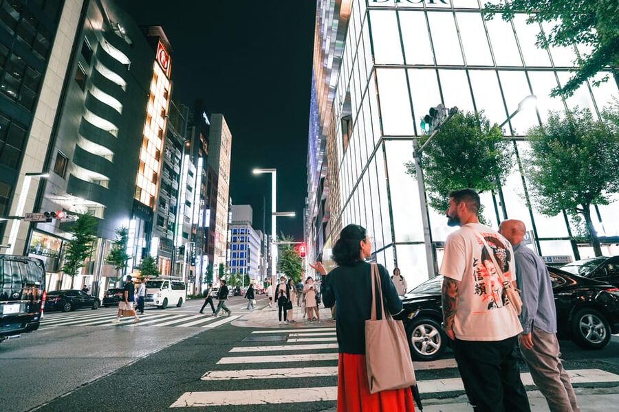 Wagyu Beef & Sake Pairing Foodie Tour in Tokyo - Walking Ginza with your guide: history you can point to